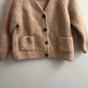 Zara Kids Tan Knit Cardigan